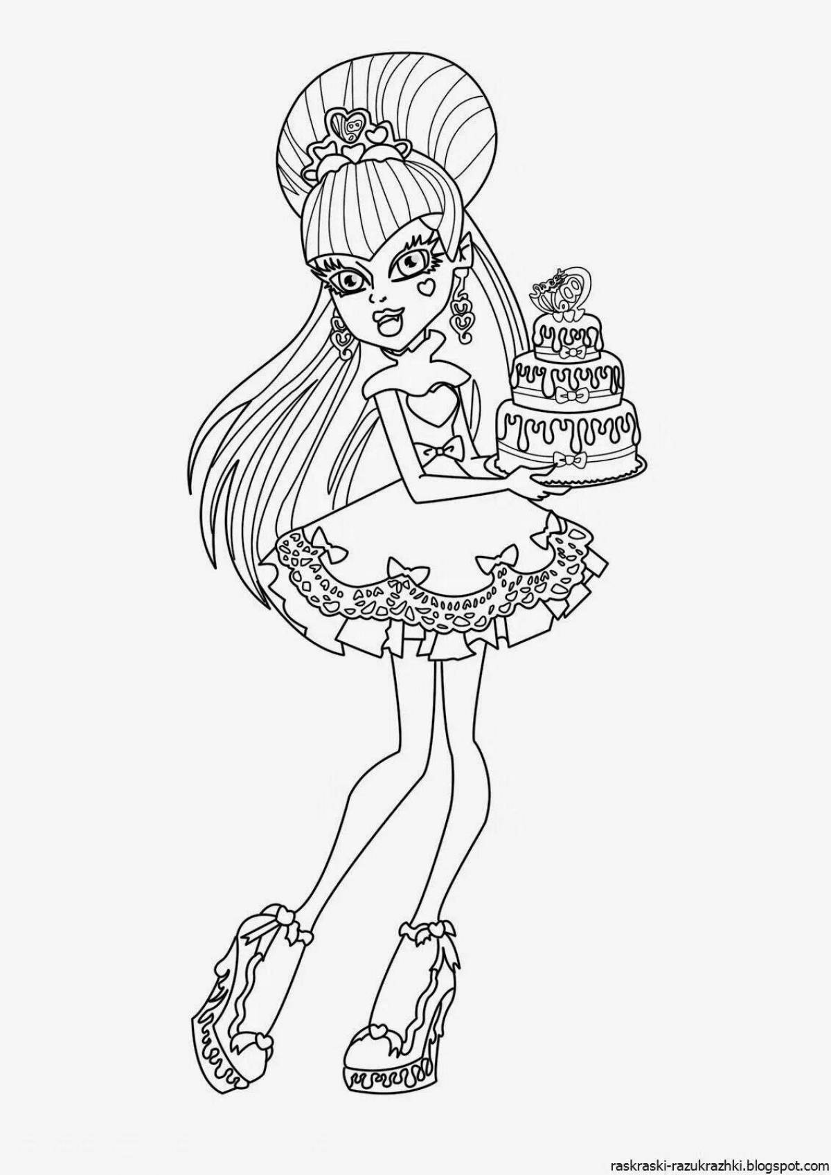 Fun coloring monster high for girls