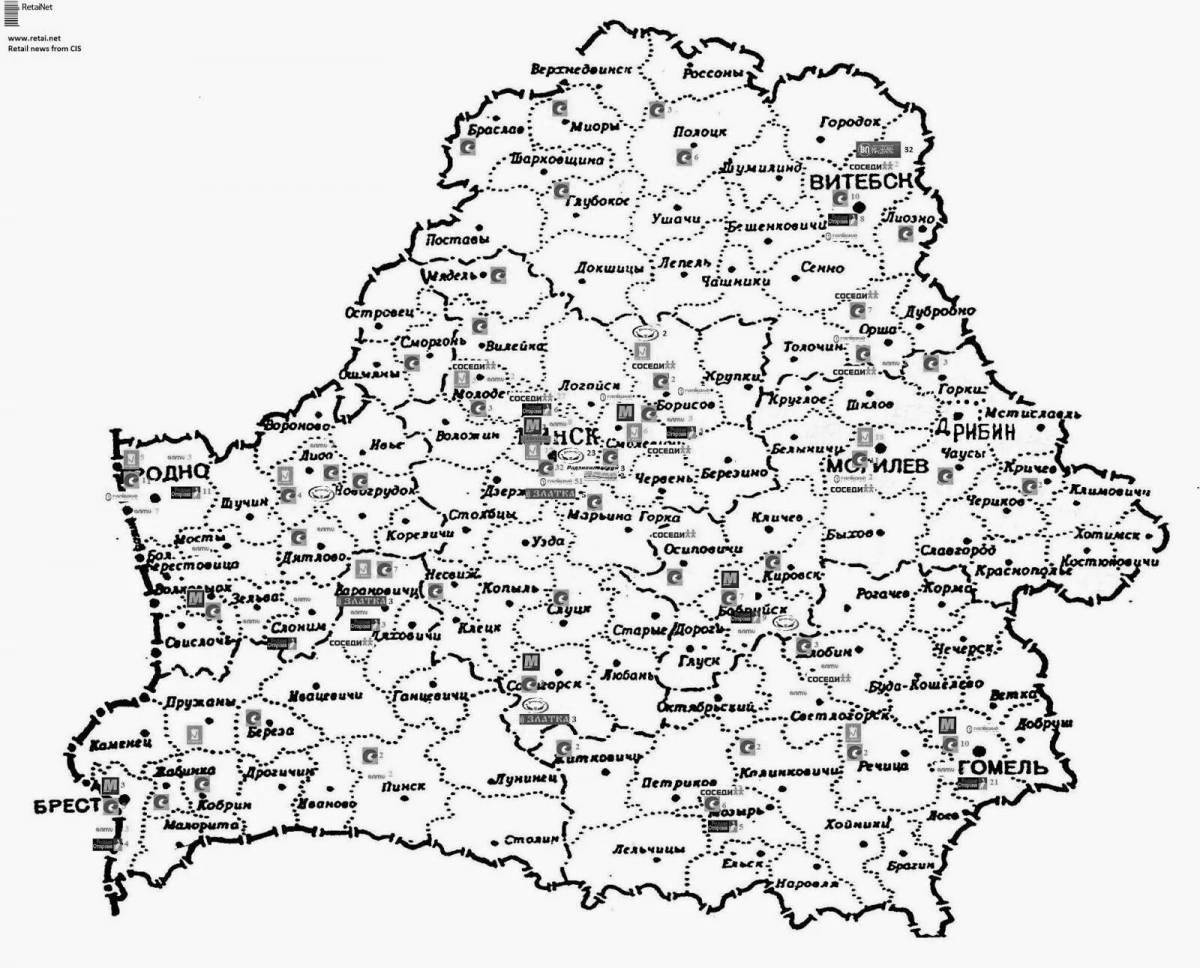 Creative map of belarus coloring for preschoolers