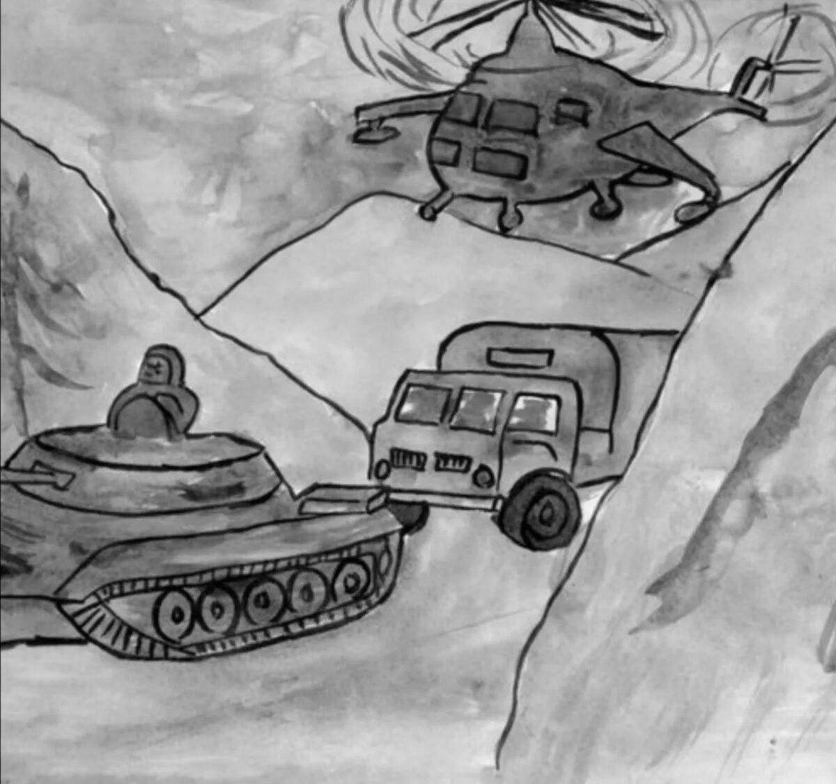 Afghan war coloring book for kids