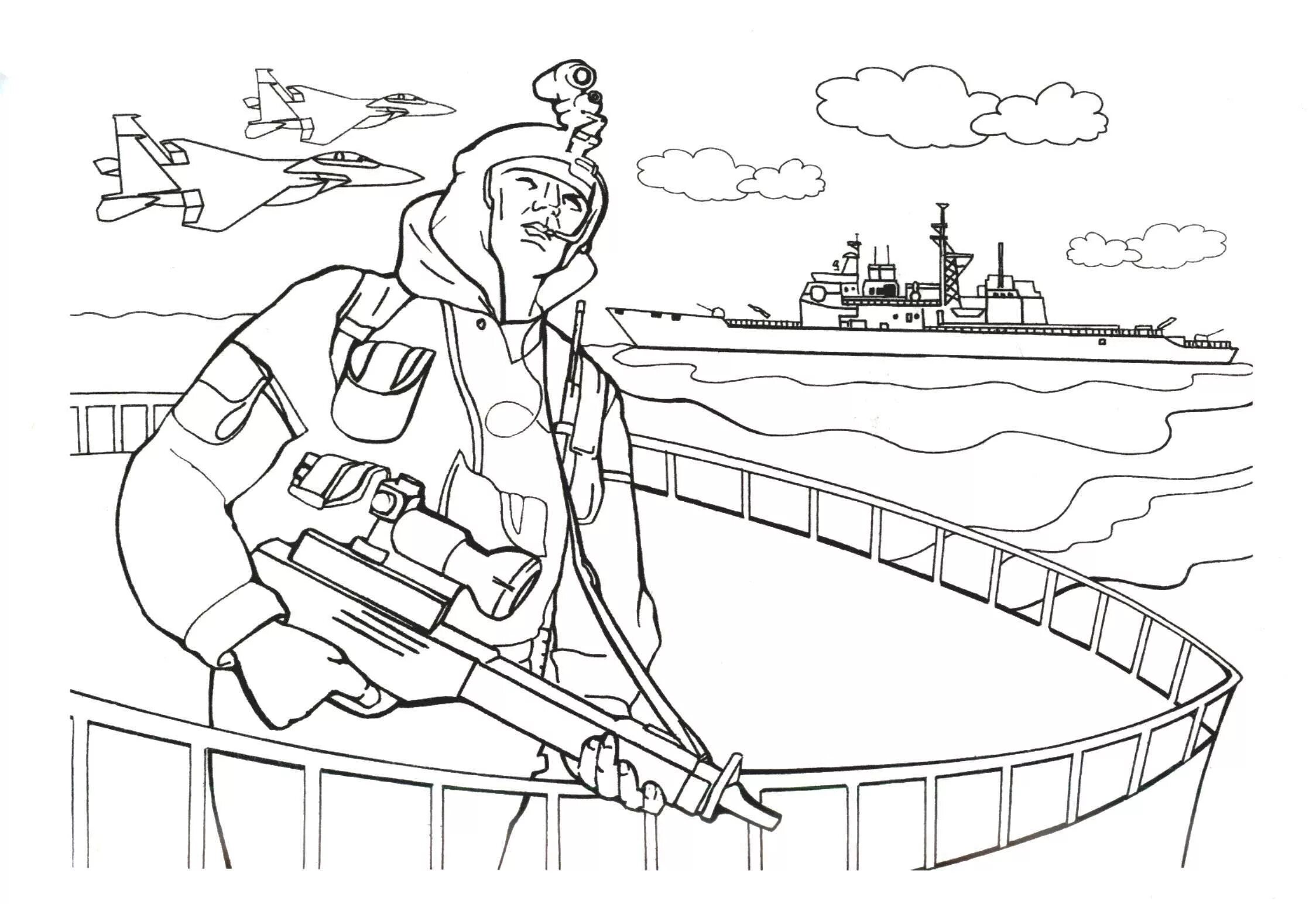 Dazzling Russian army soldiers coloring book