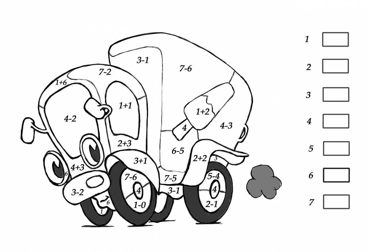 Fun counting up to 10 coloring pages for preschoolers