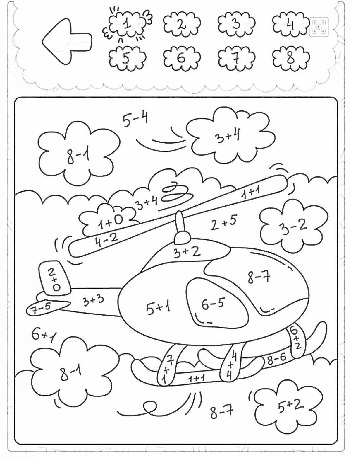Color score up to 10 coloring pages for preschoolers