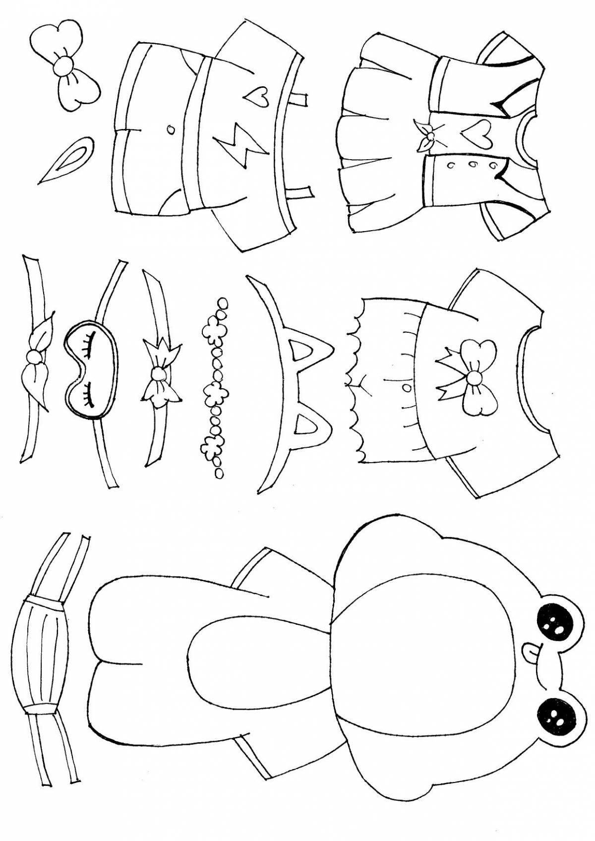 Color-explosive coloring page duck clothing lalafanfan paper