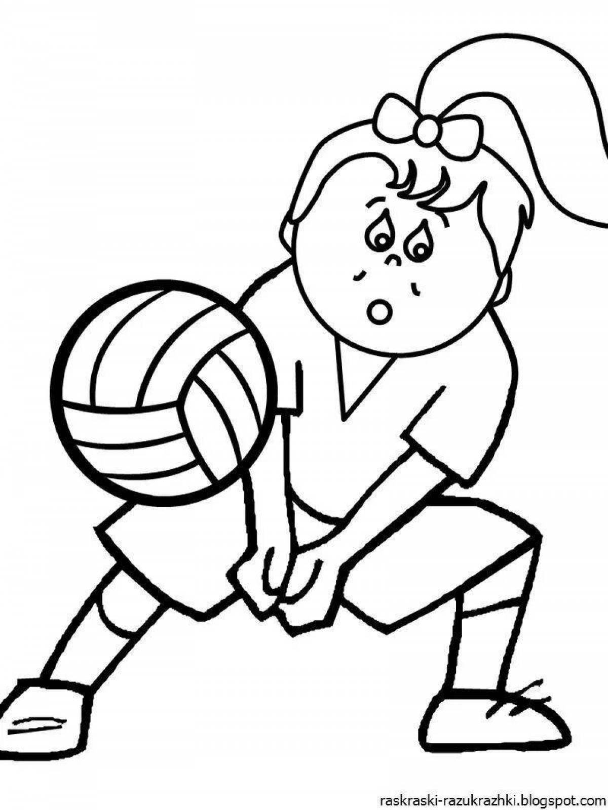 Fun sports coloring book for kids