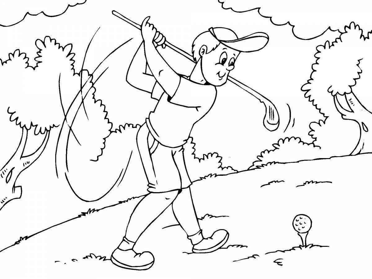 Fantastic sports coloring book for kids