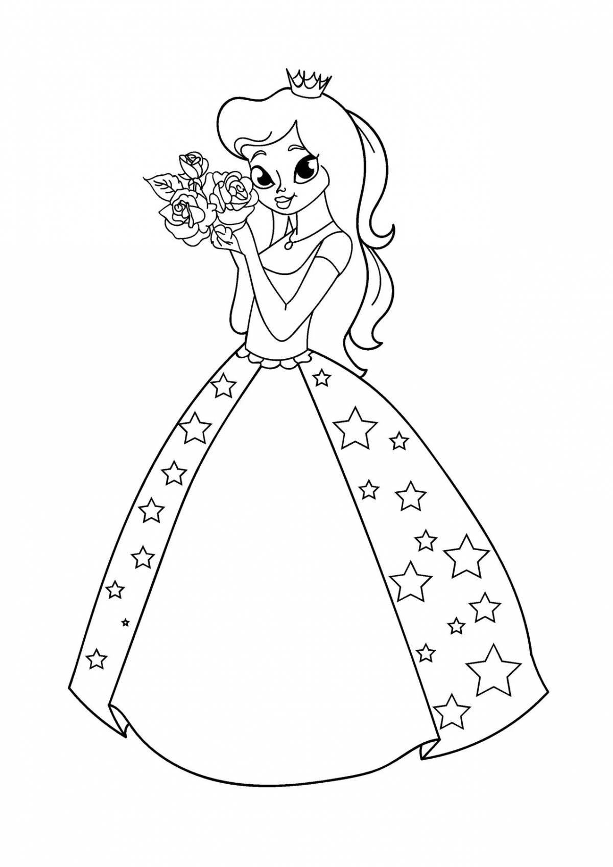 Princess coloring pages for girls 7 years old