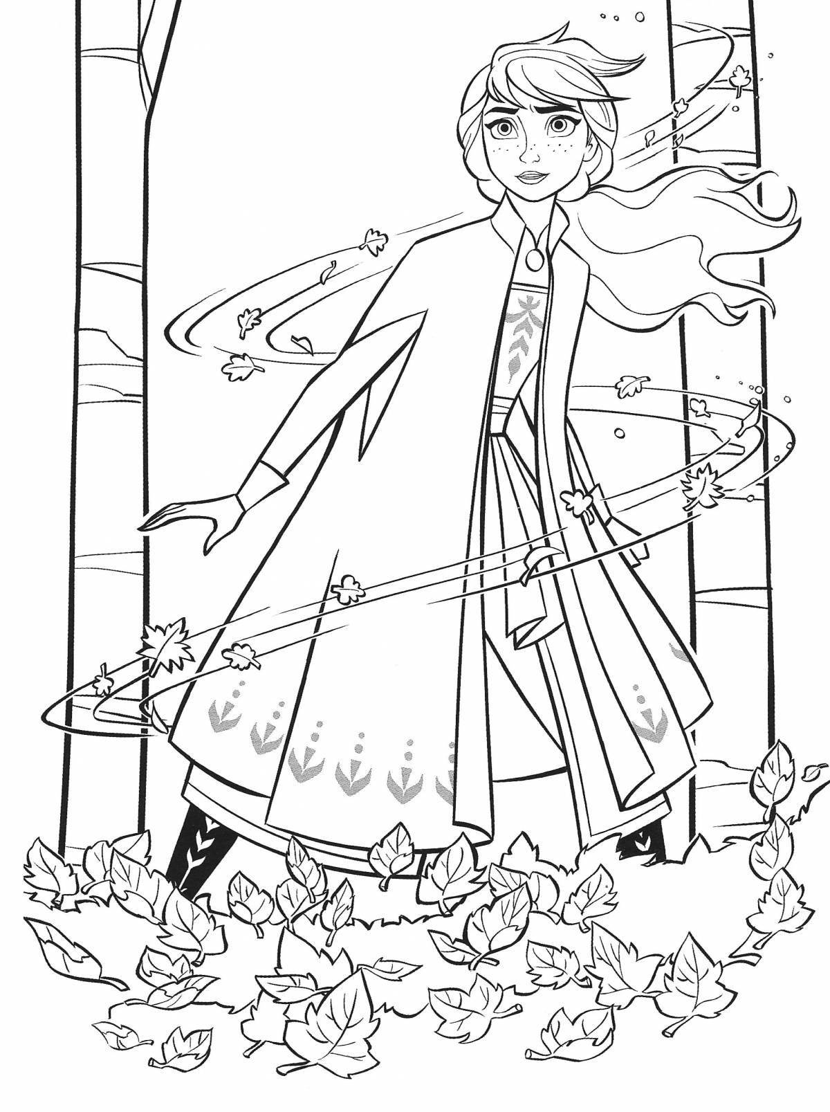 Refreshing coloring book cold heart 2 for girls