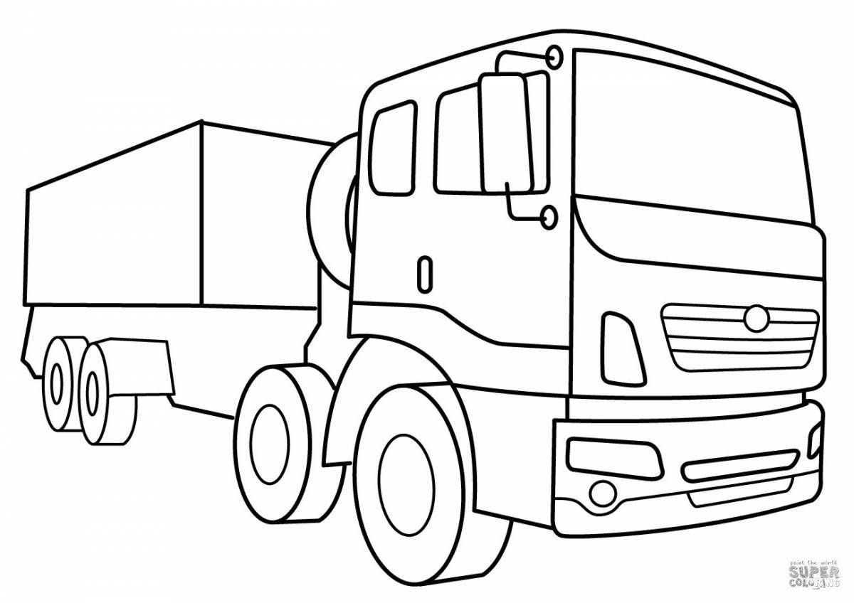 Сказочные военные грузовики раскраски для детей