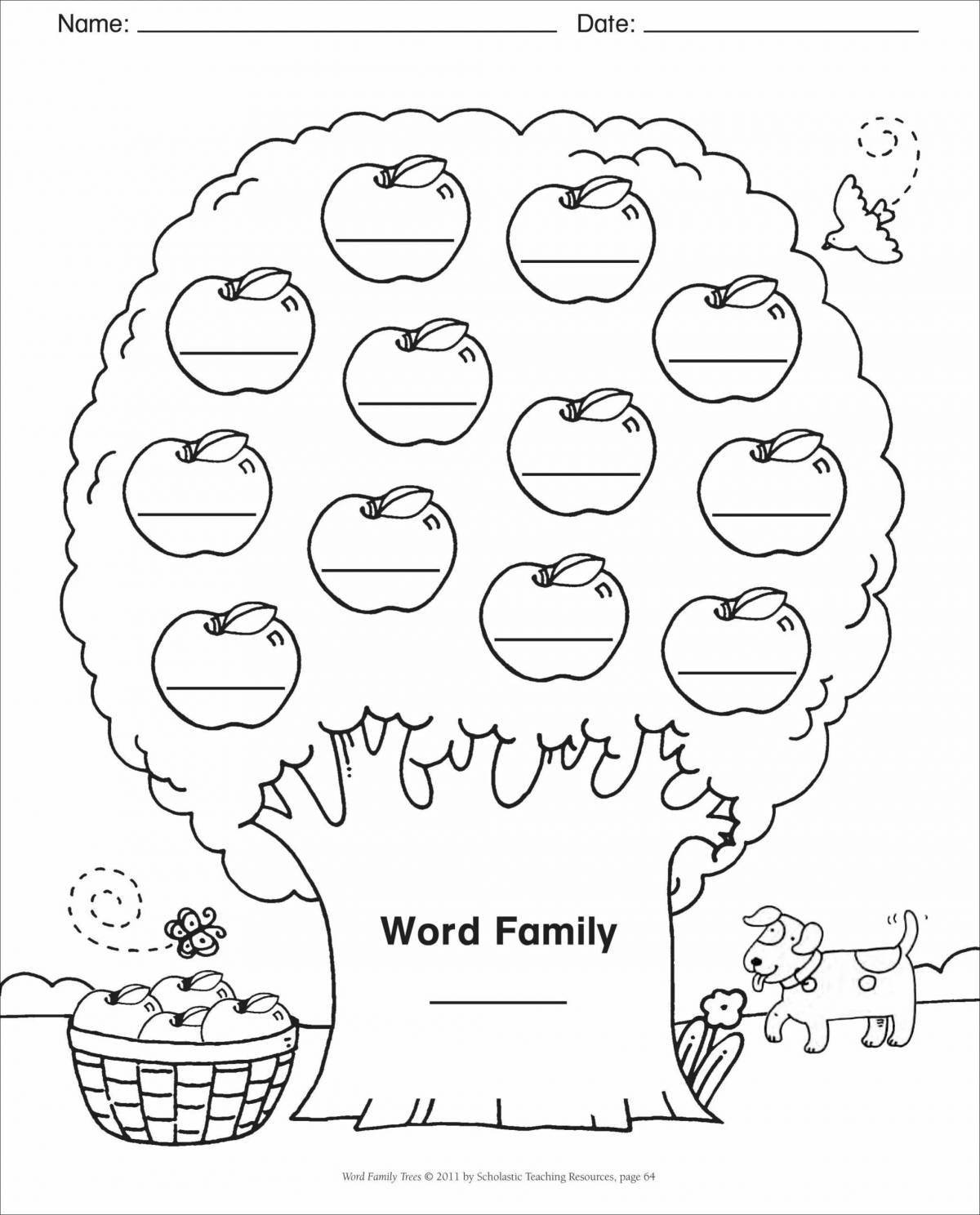 Fantastic family coloring book