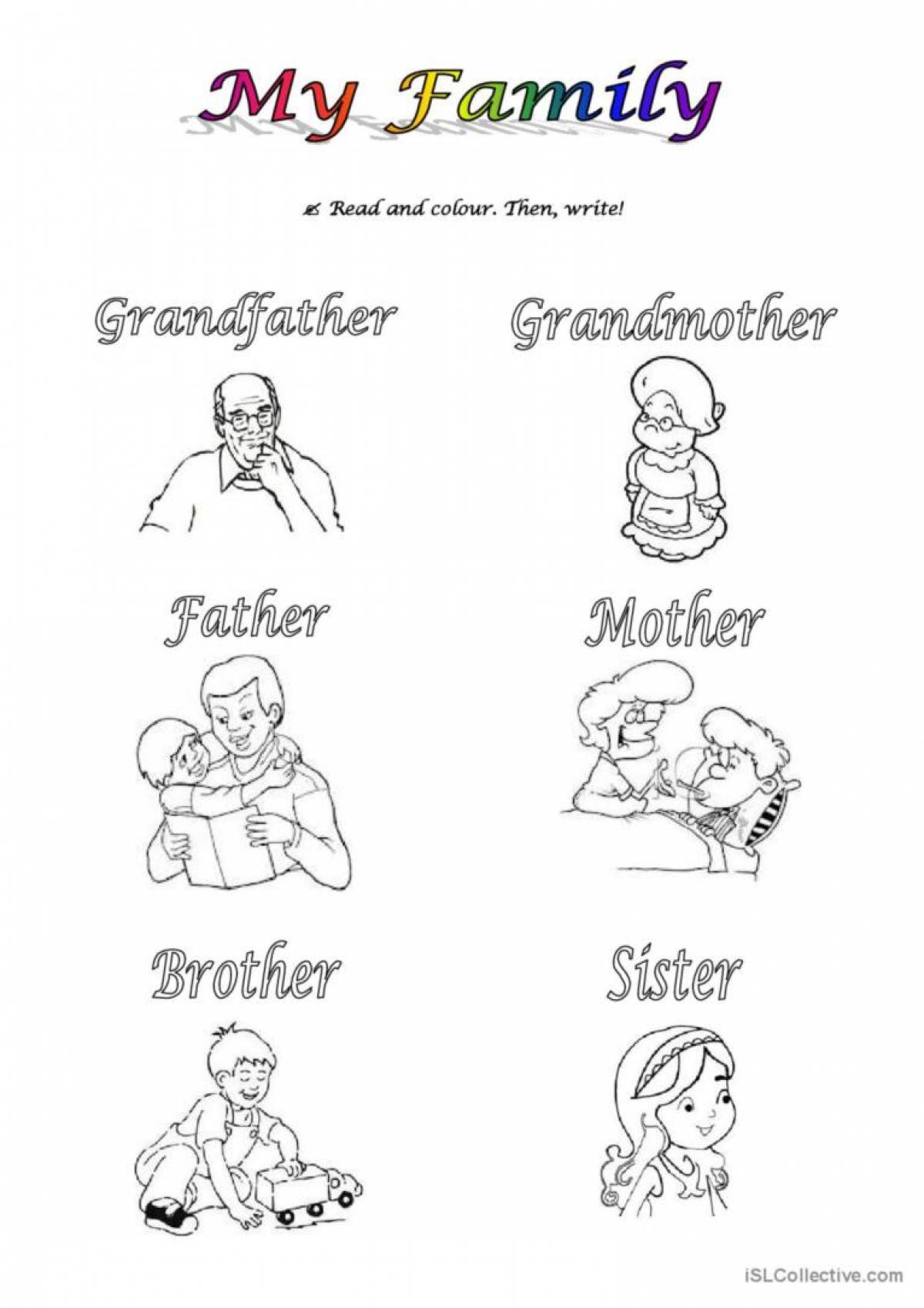 Family in English for kids #2
