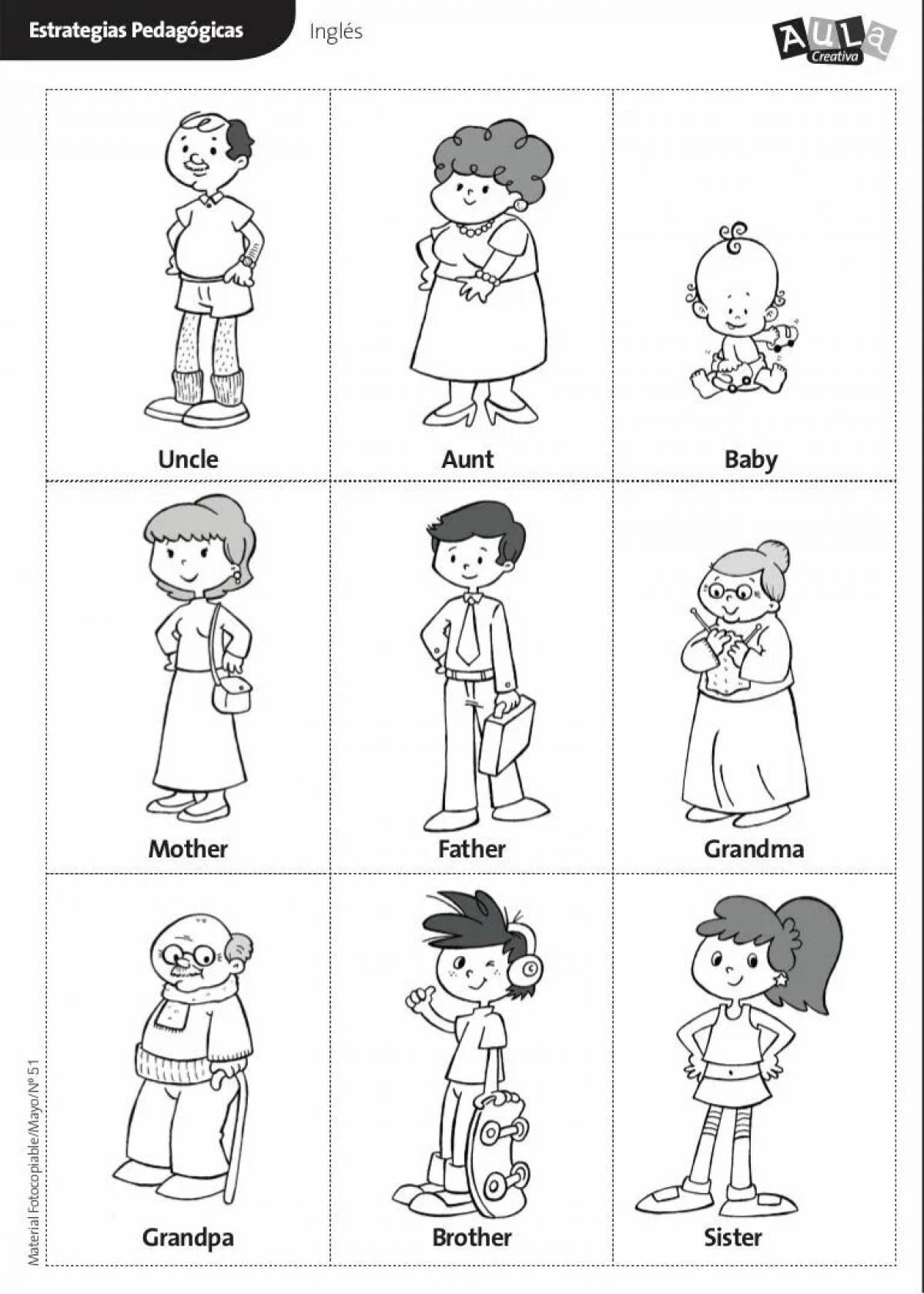 Family in English for kids #6