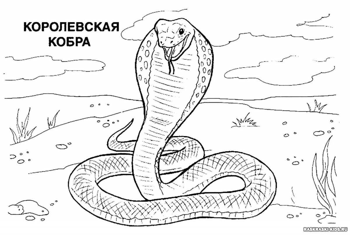 Beautiful russian red book animal coloring page for schoolchildren