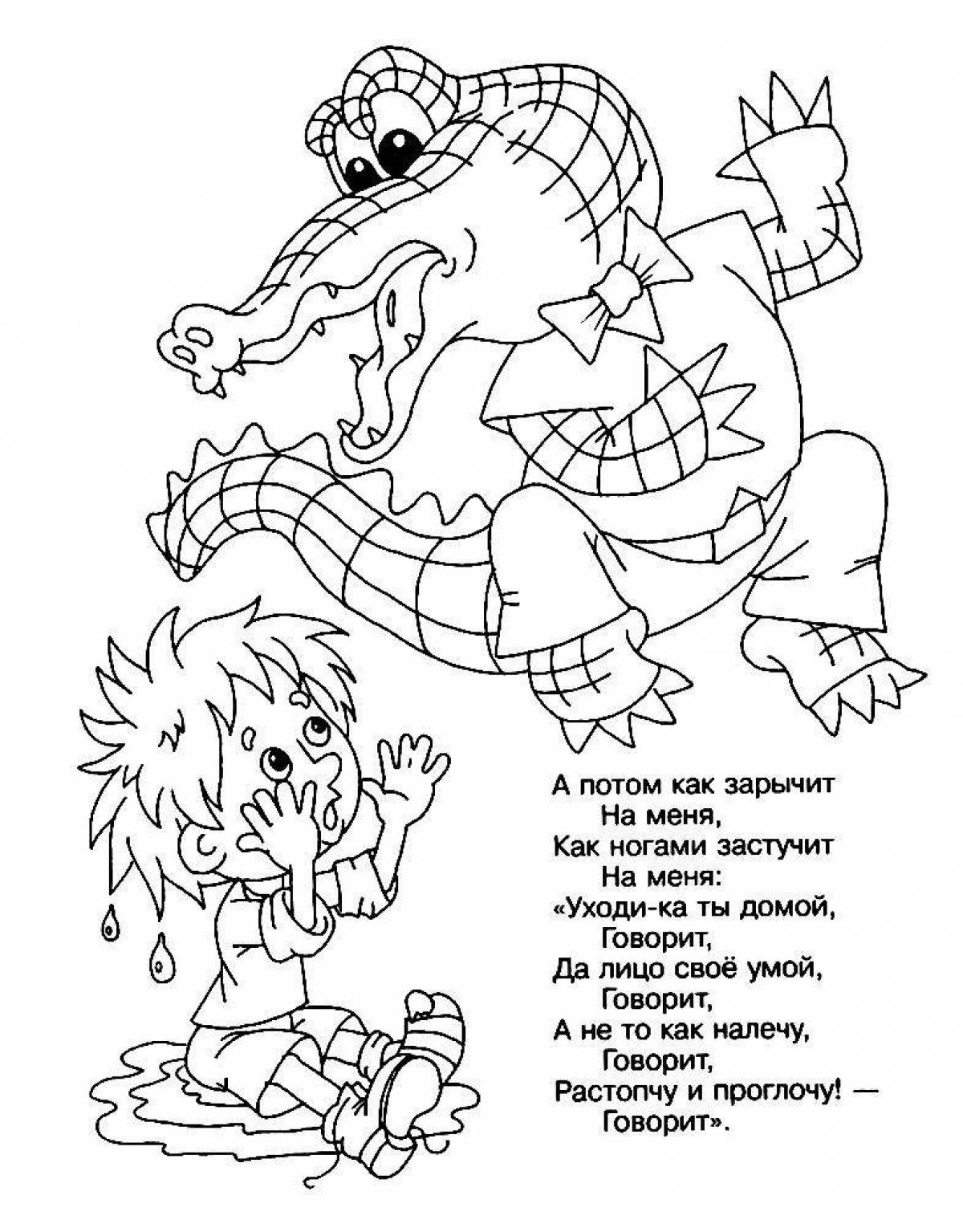 Merry Moidodyr coloring book for preschoolers