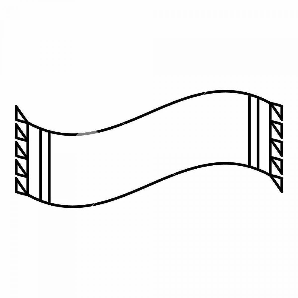 Photo Glowing scarf coloring book for 3-4 year olds