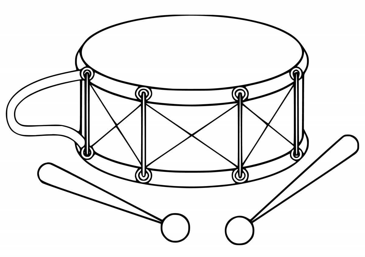 Coloured drums for children 3-4 years old