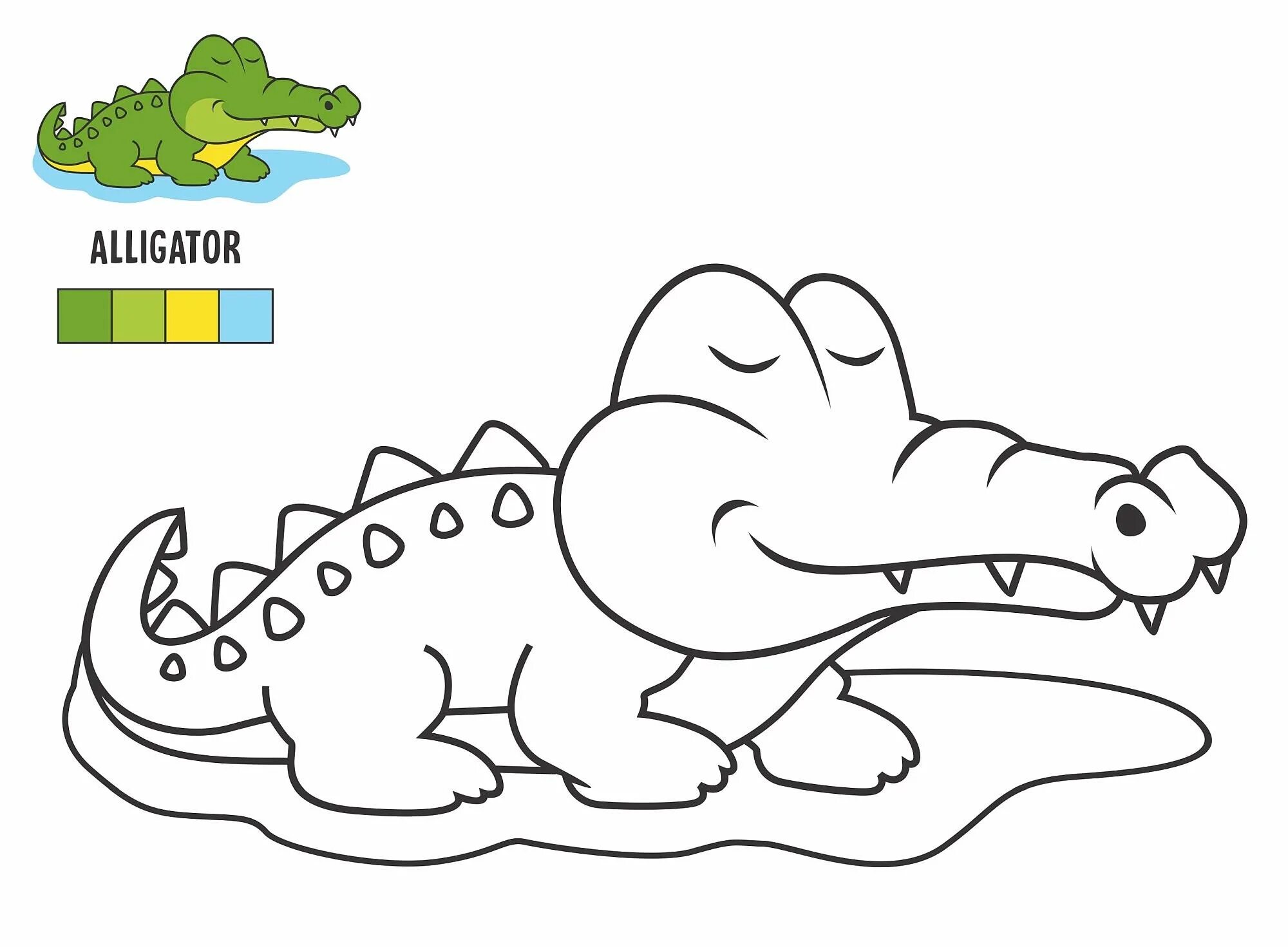 Крокодил для детей 3 4 лет #2