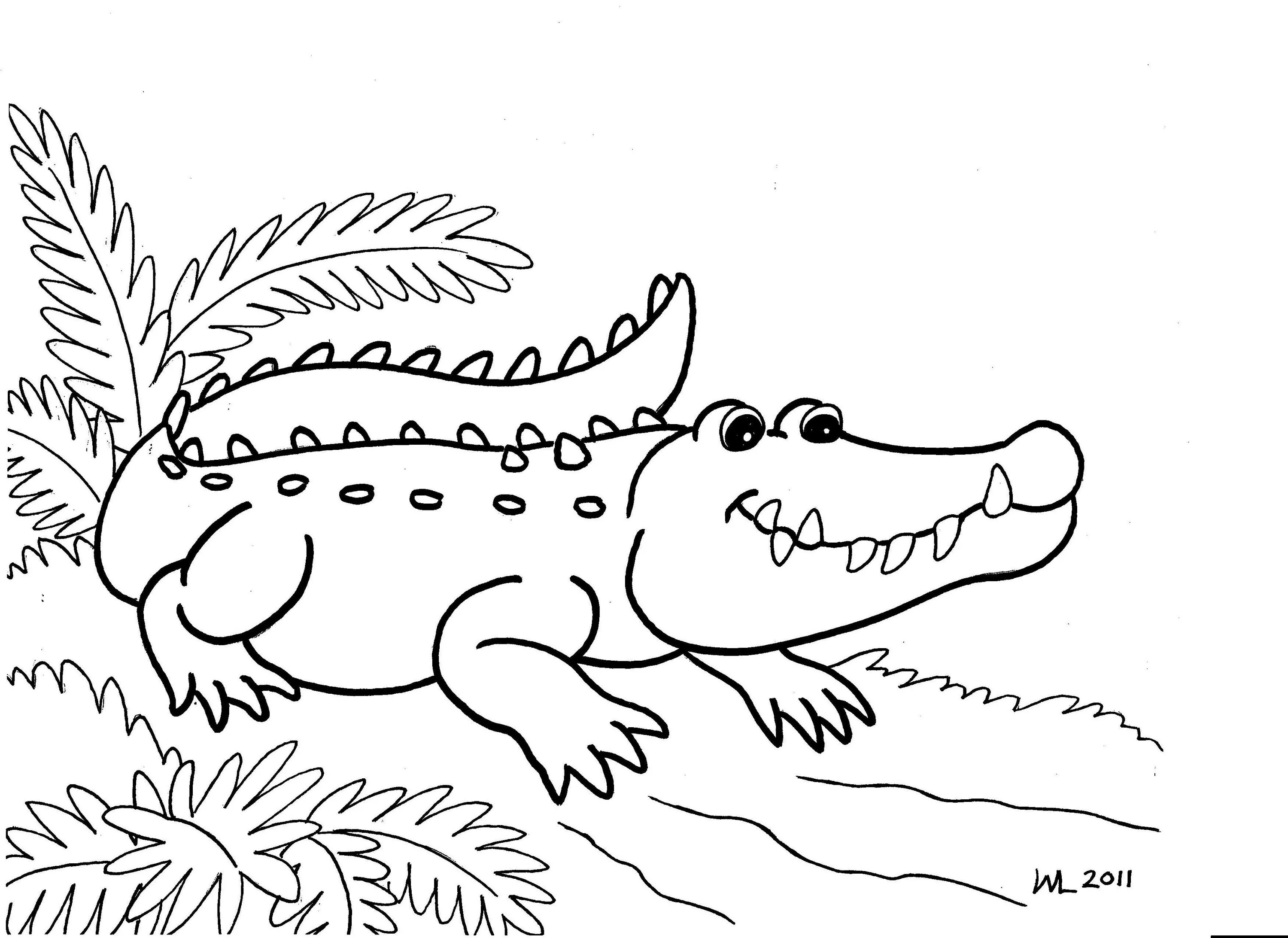 Крокодил для детей 3 4 лет #7