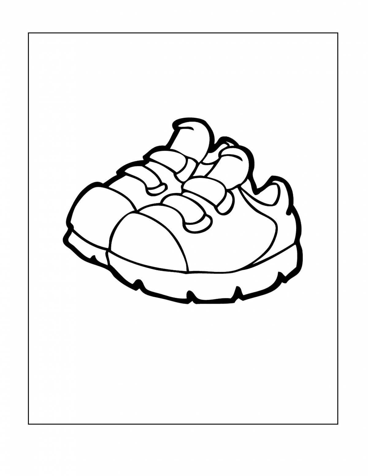 A fun shoe coloring book for 2-3 year olds
