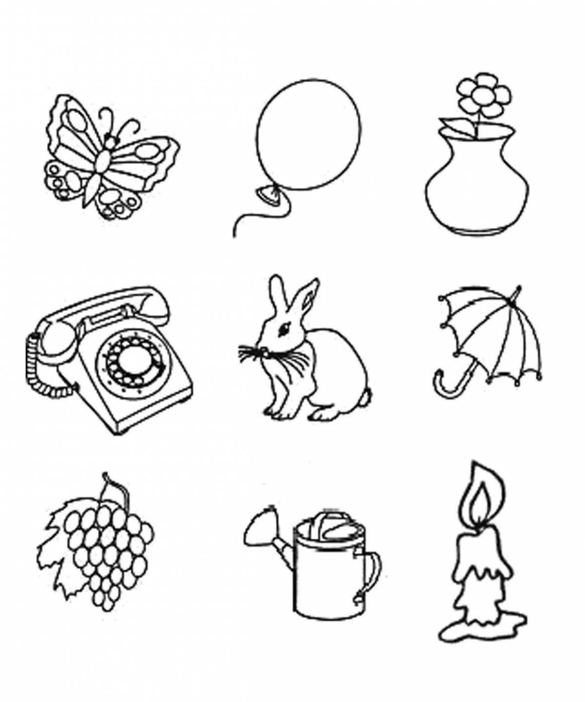 Fancy wildlife coloring for preschoolers