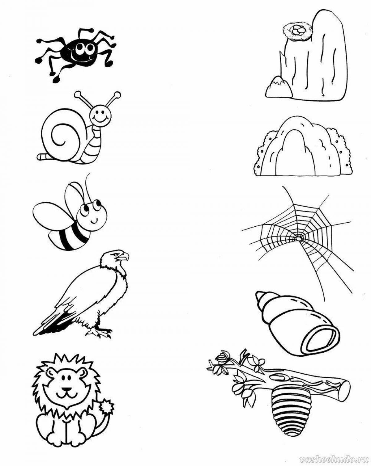 Inviting inanimate nature coloring for preschoolers