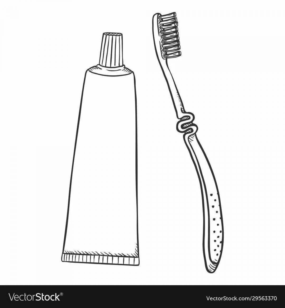Зубная щетка и паста для детей #11