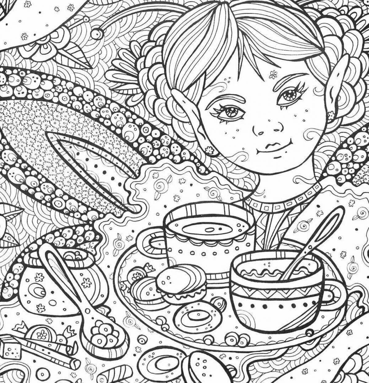 Amazing coloring book for 11 years for girls
