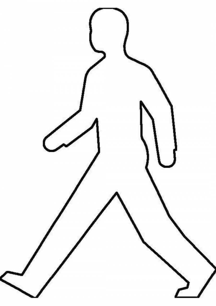 Фигура человека контур