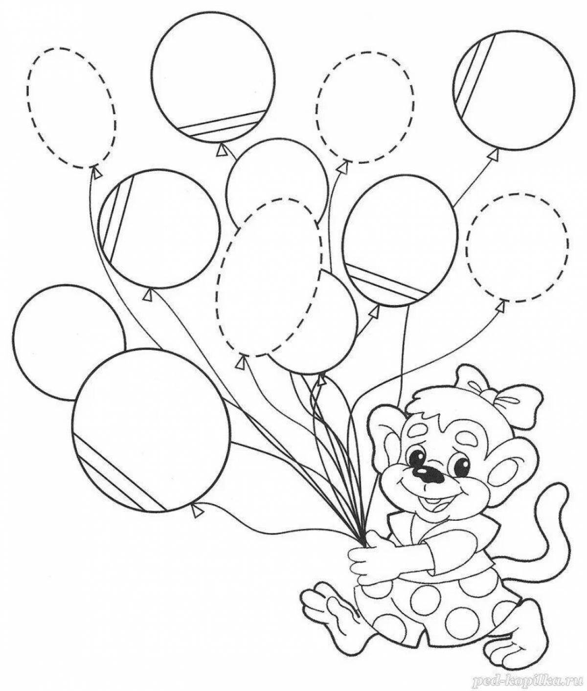 Шарики прямые линии. Воздушный шарик раскраска. Шарики раскраска. Шарик раскраска для детей. Воздушные шары раскраска.