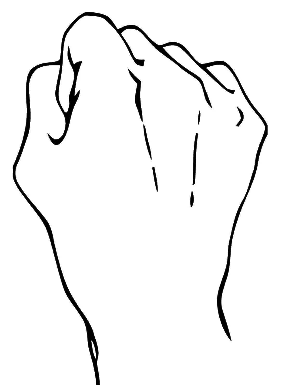 Руки для рисования кулак