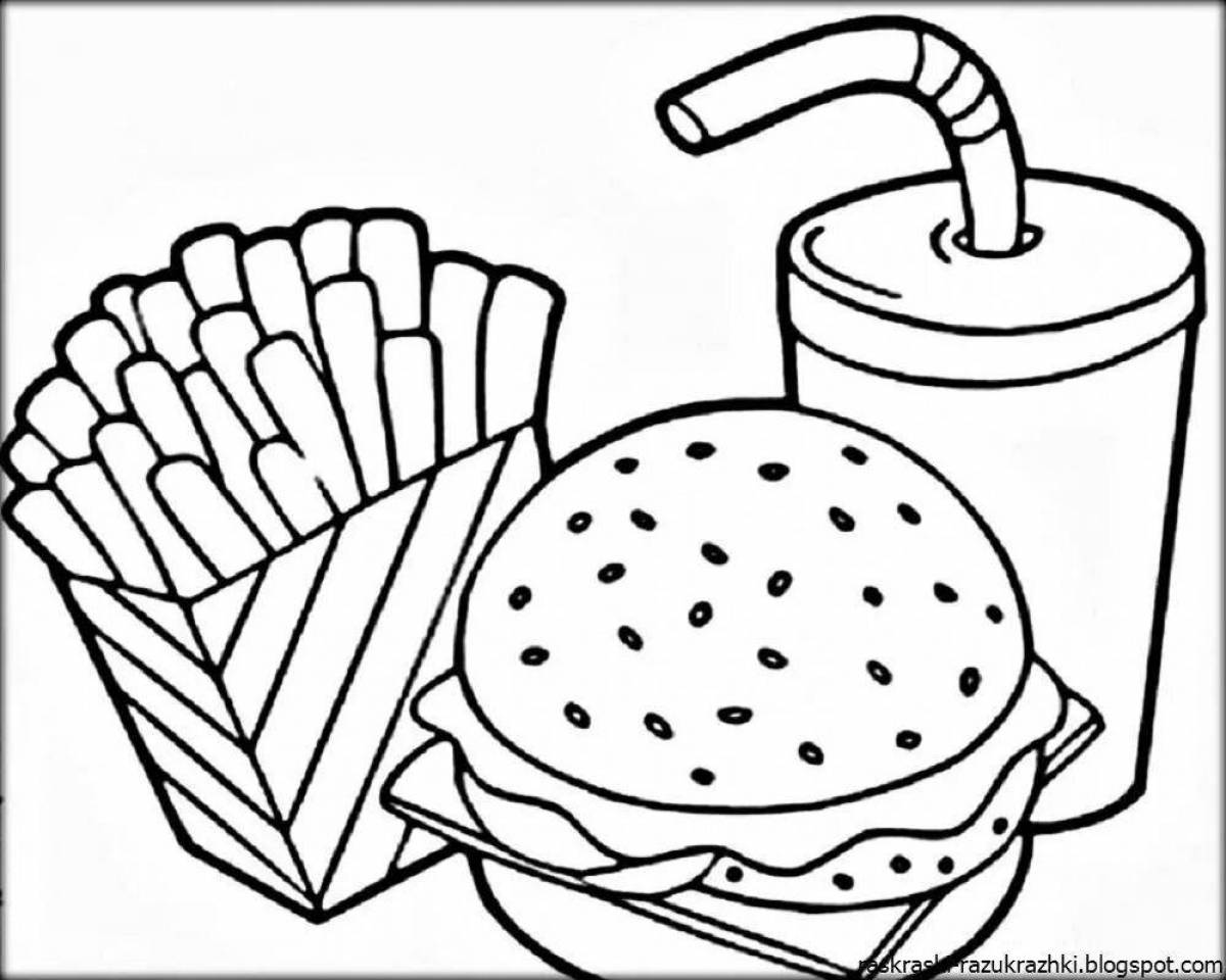 Nutritious coloring book for 10 year old girls food