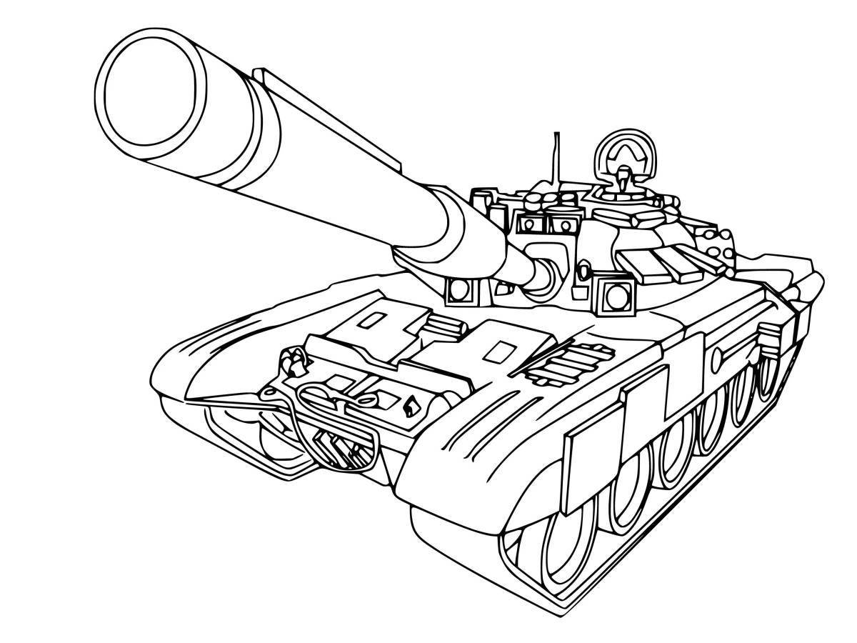 Удивительная раскраска танков для детей