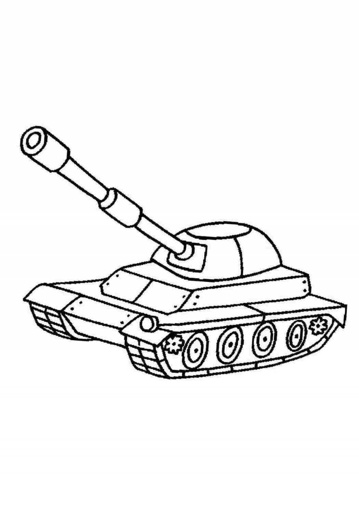 Amazing tanks coloring book for kids