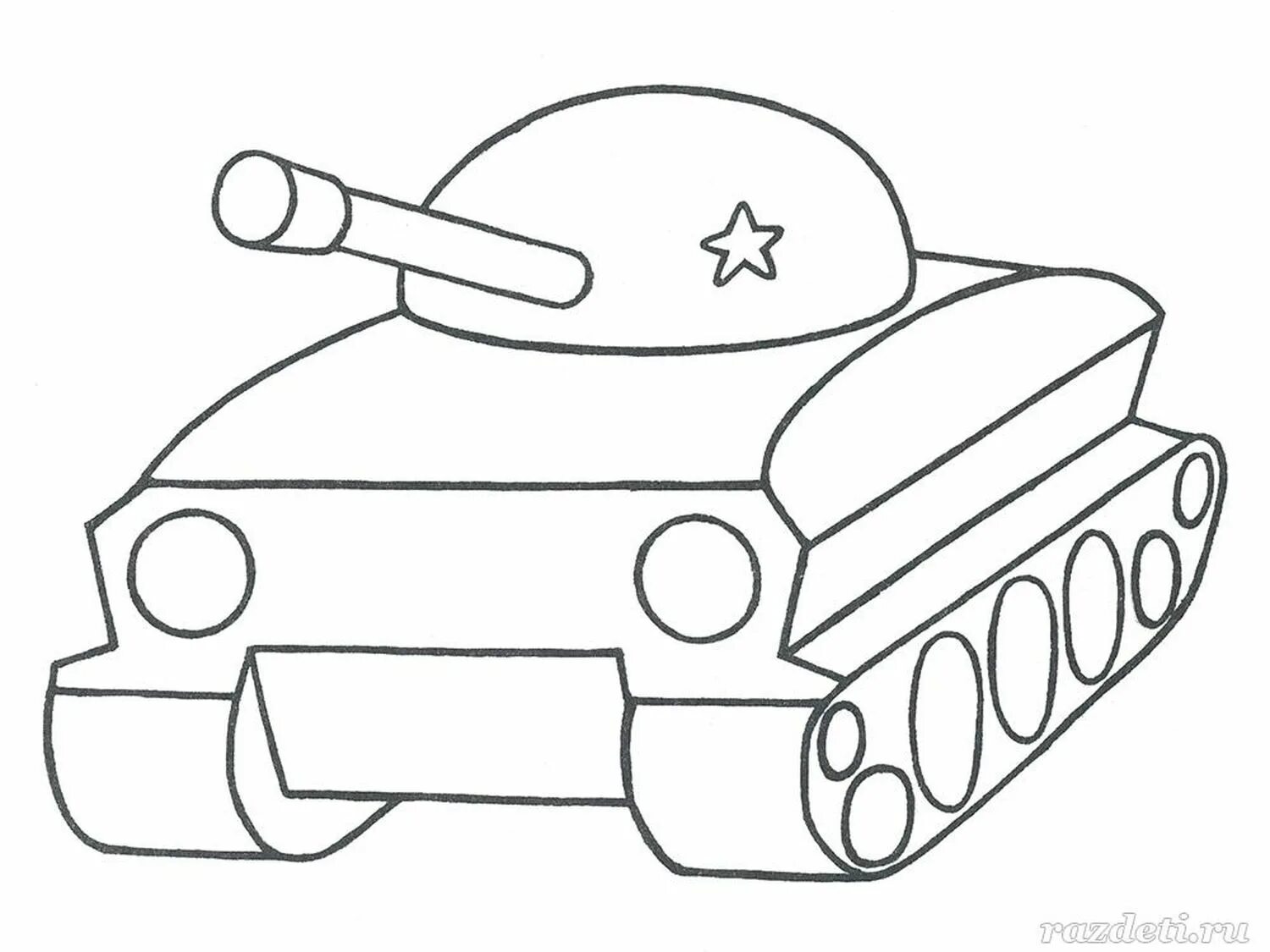 Стильная раскраска танков для младенцев