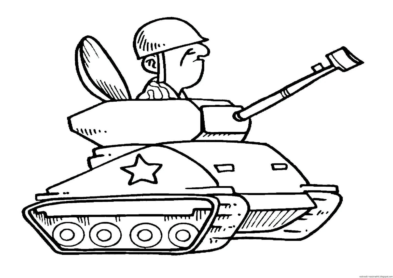 Hip tank coloring book for kids