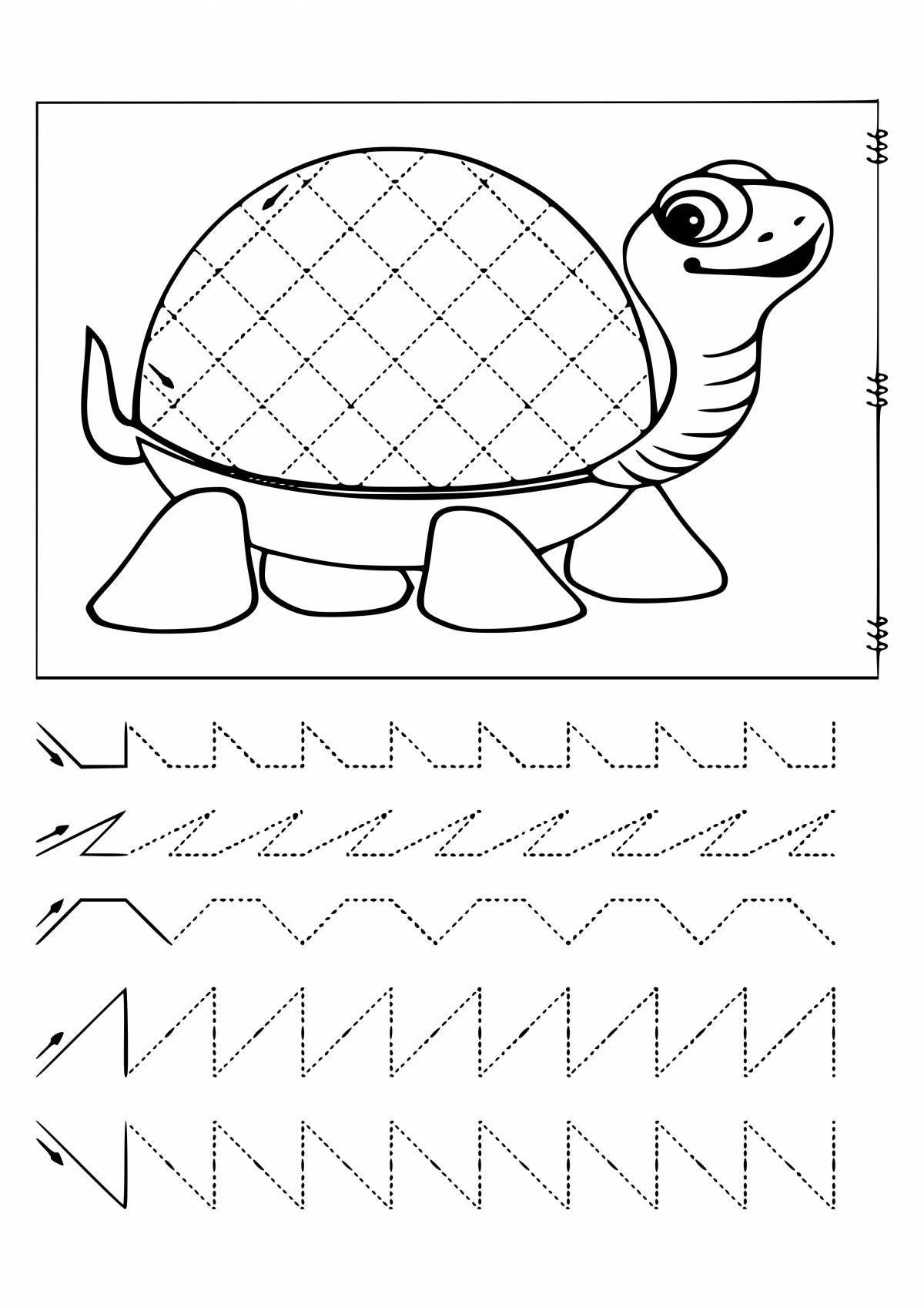 Colorful fun coloring book for children 7-8 years old