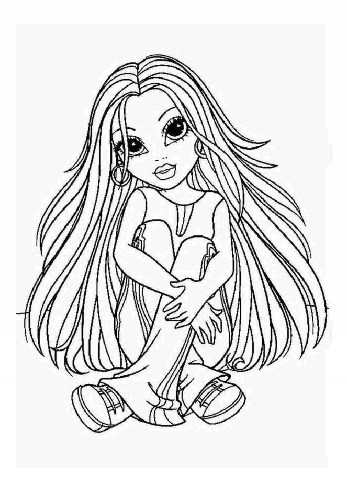 Colorful modern landscape coloring book for girls 10 years old