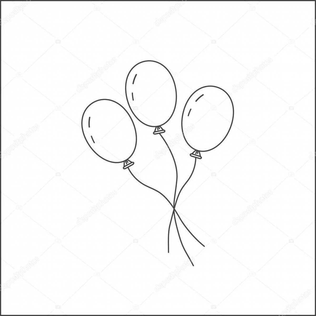 Glitter balloons for children 2-3 years old
