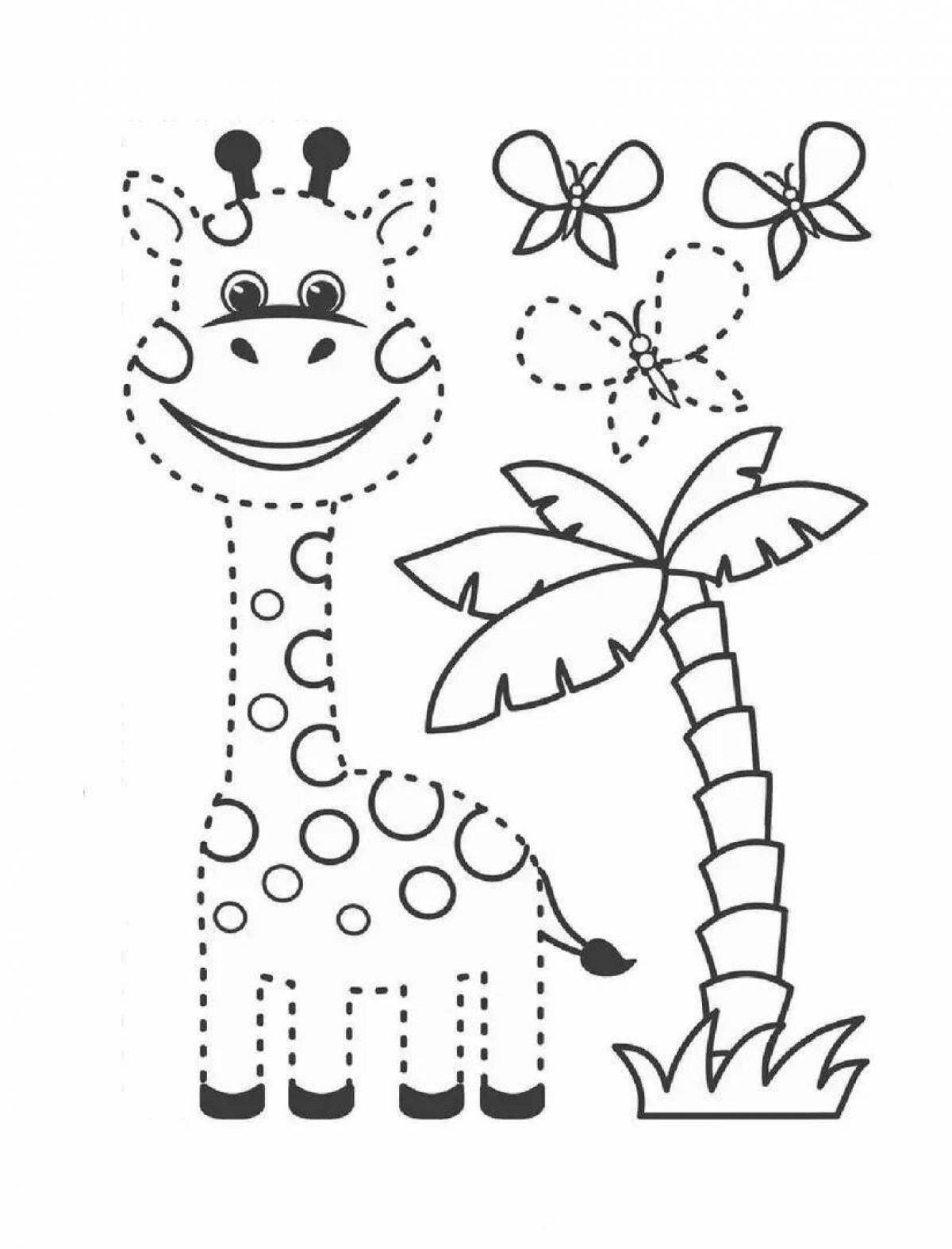Colourful coloring pages for children 4-5 years old
