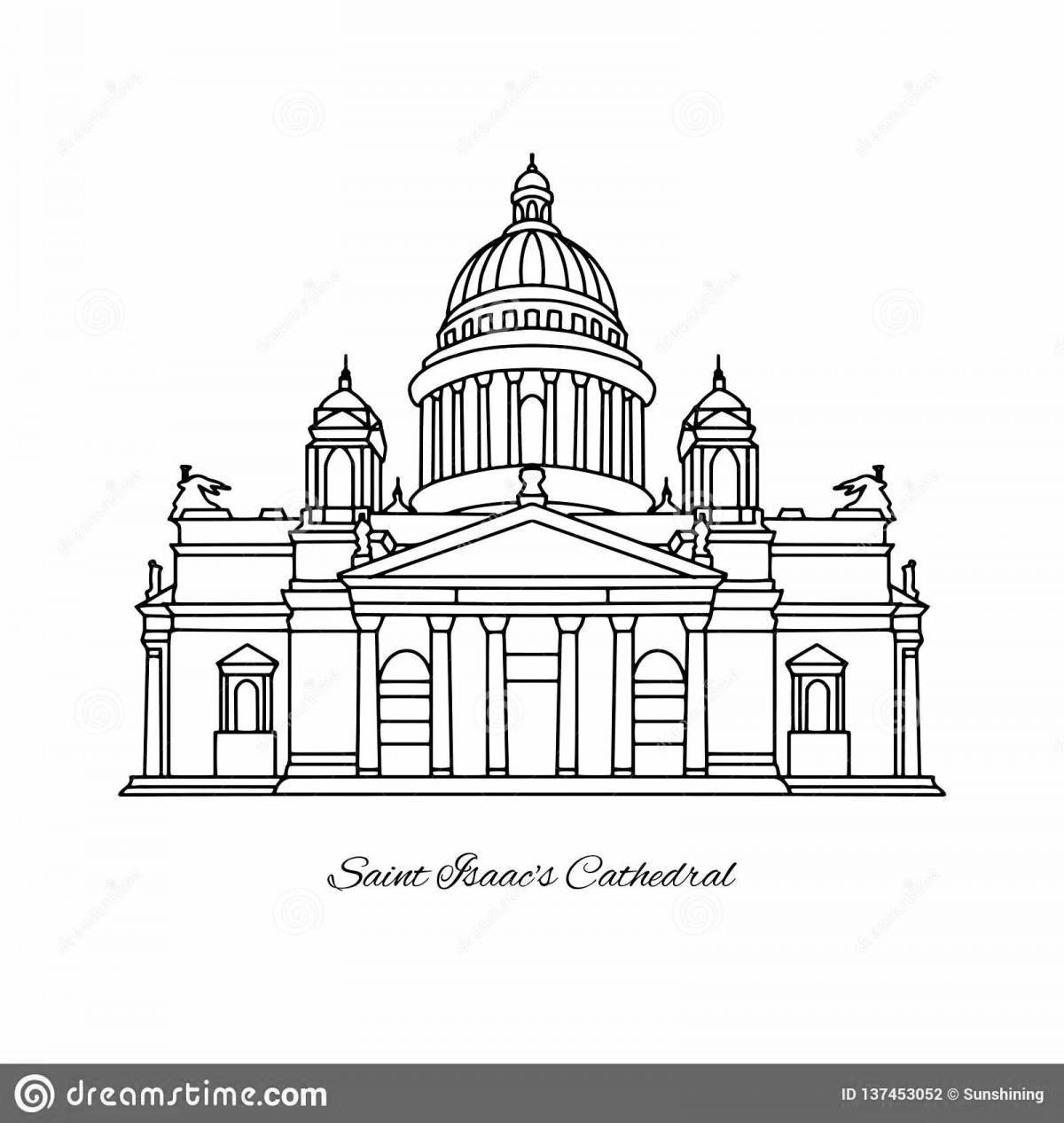 Wonderful st. petersburg coloring pages for children 5-6 years old