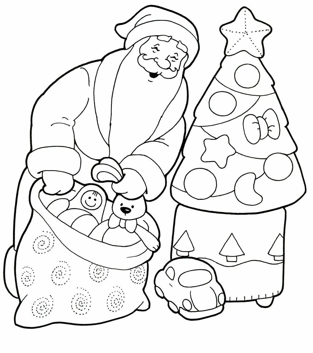 Marvelous santa claus coloring book