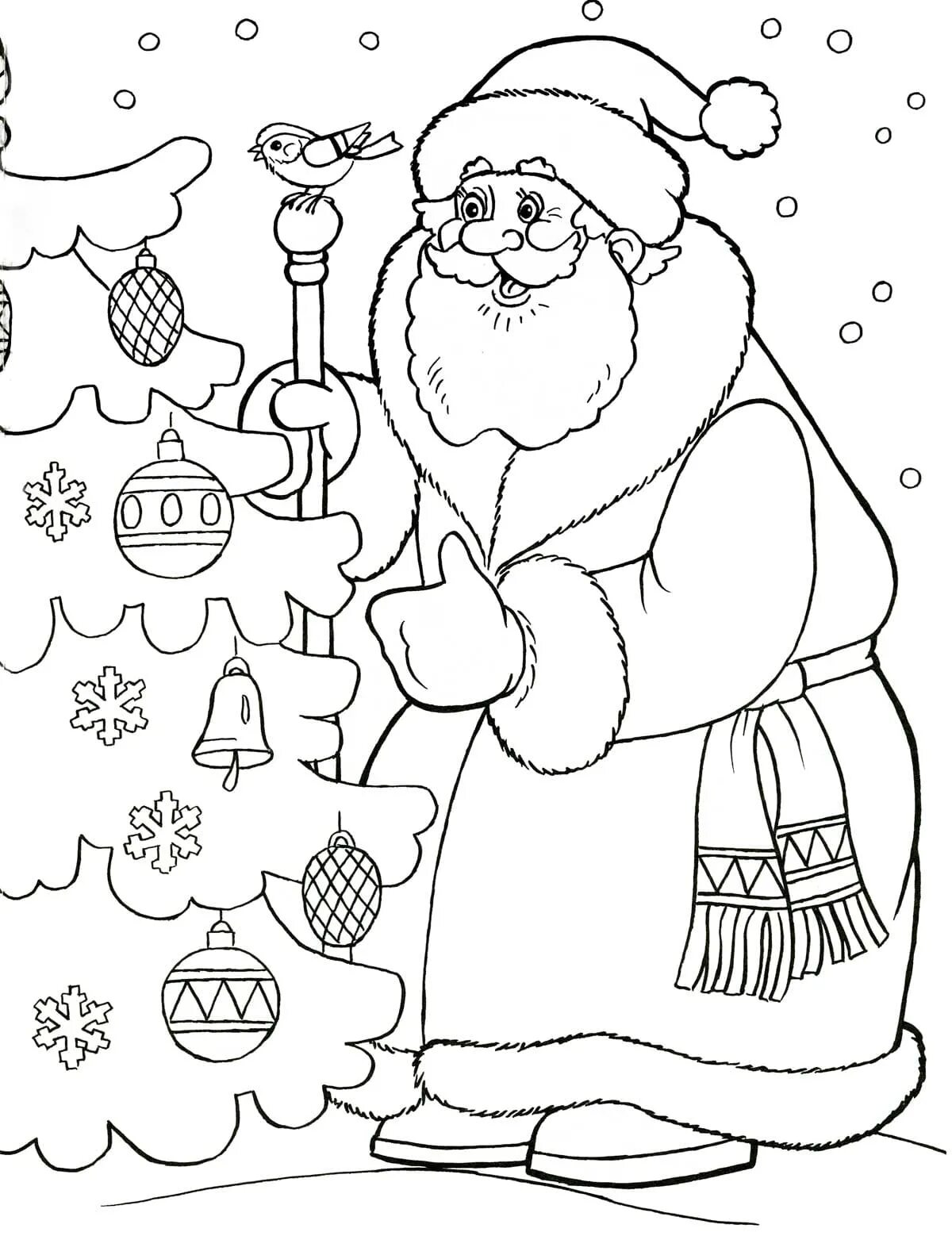 An extraordinary santa claus coloring book