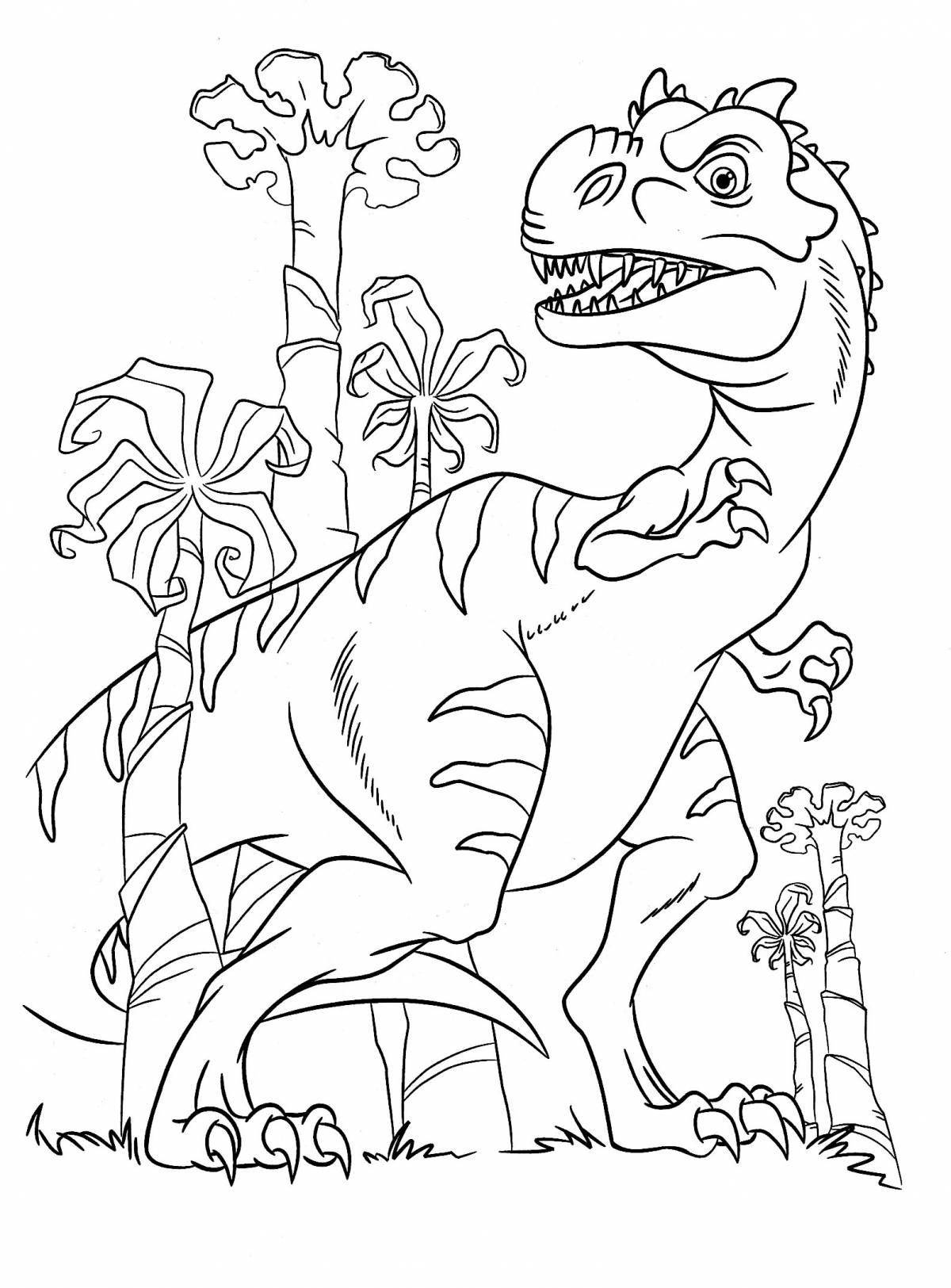 Cute dinosaur coloring pages for boys 6-7 years old