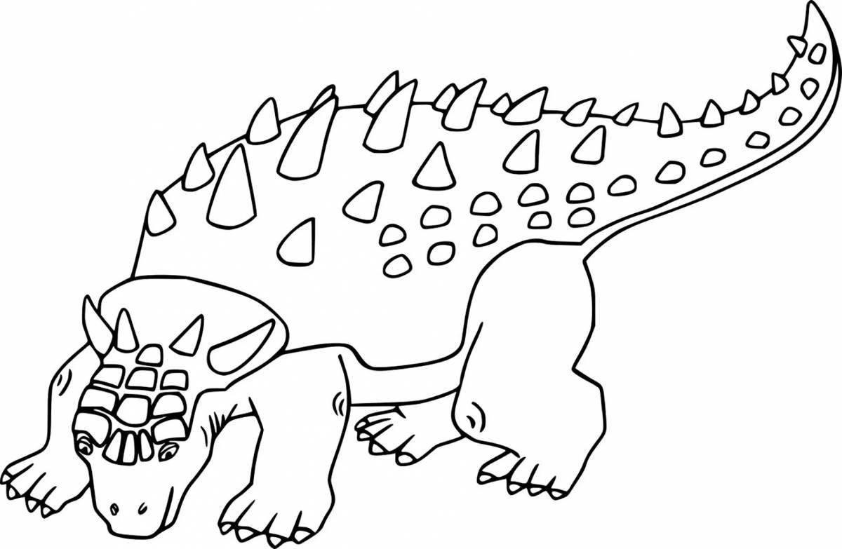 Раскраска очаровательные динозавры для мальчиков 6-7 лет