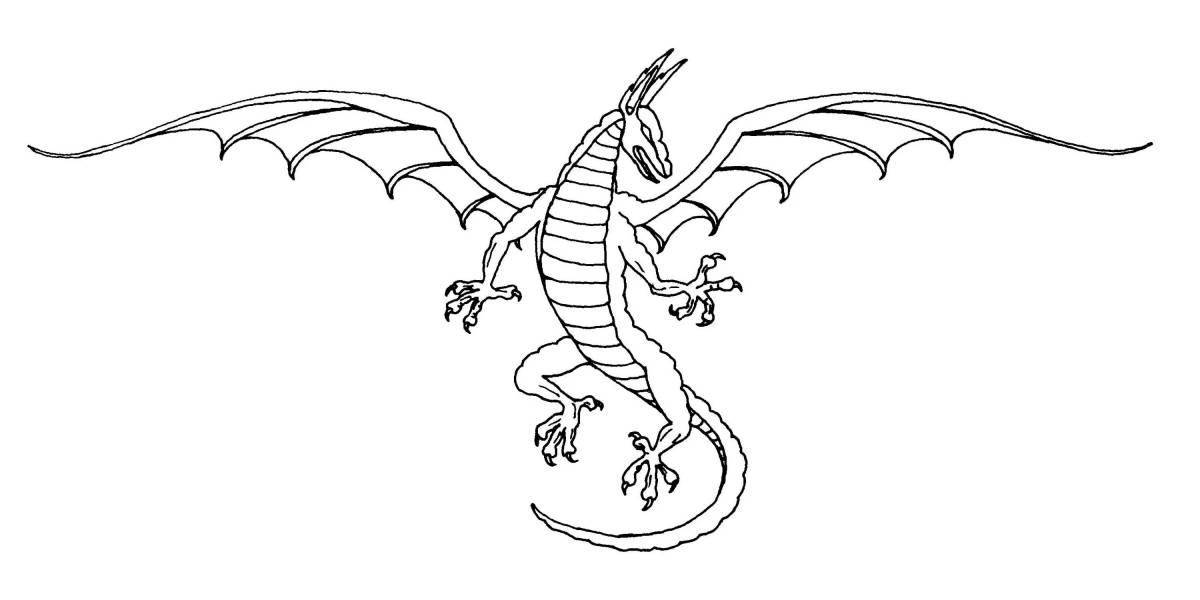 Увлекательная раскраска драконы для детей 6-7 лет