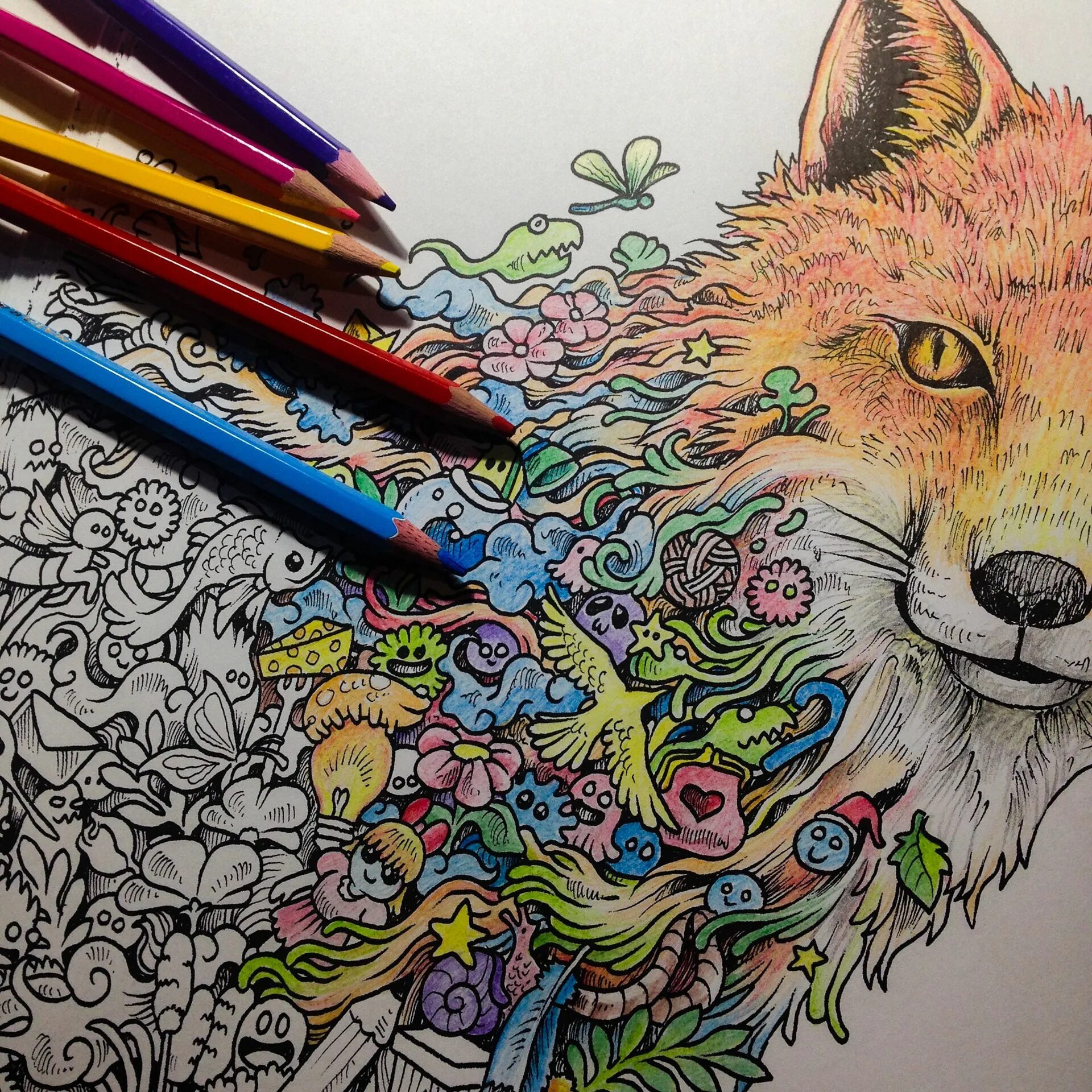 Funny anti-stress coloring pencils