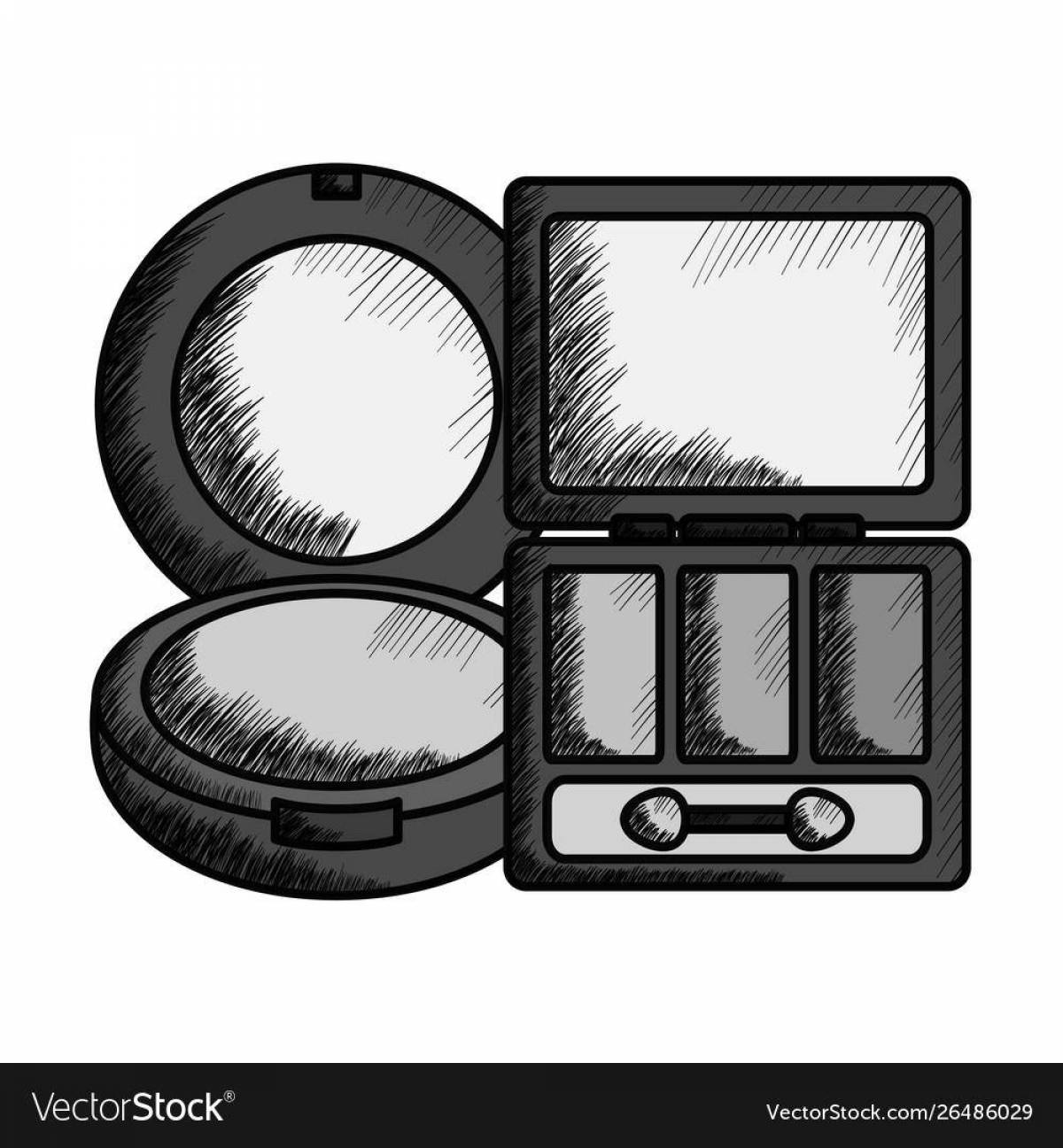 Glitter Eyeshadow Coloring Page