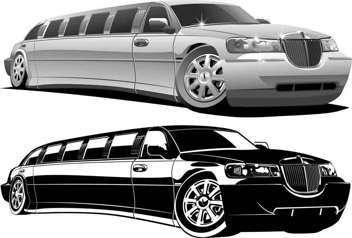 Children's limousine coloring book