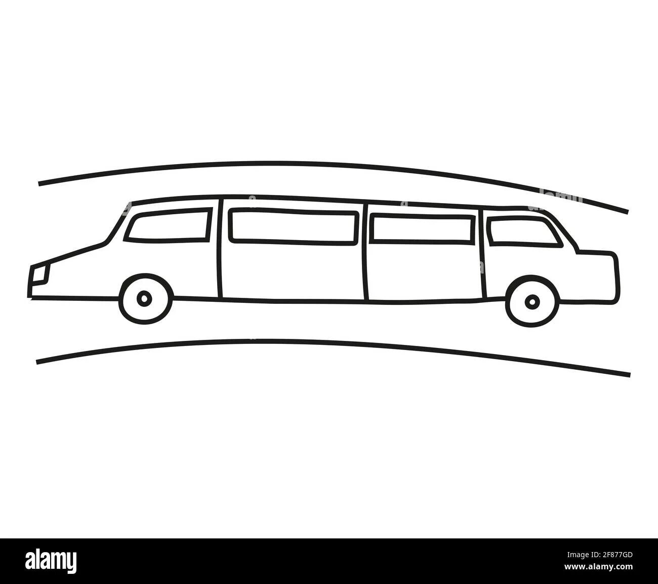 Wonderful limousine coloring pages for kids