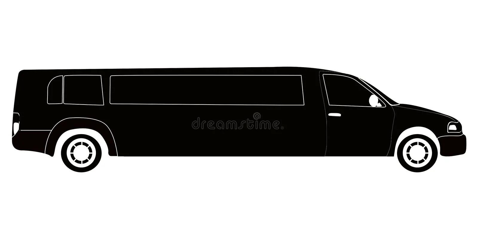 Adorable limousine coloring page for kids