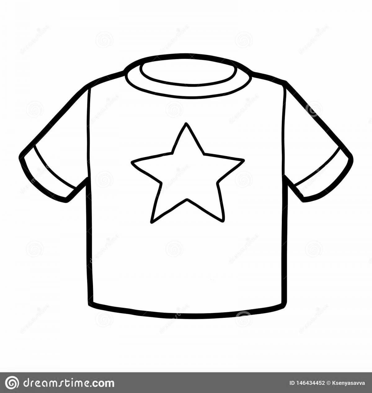 Joyful coloring t-shirt for kids